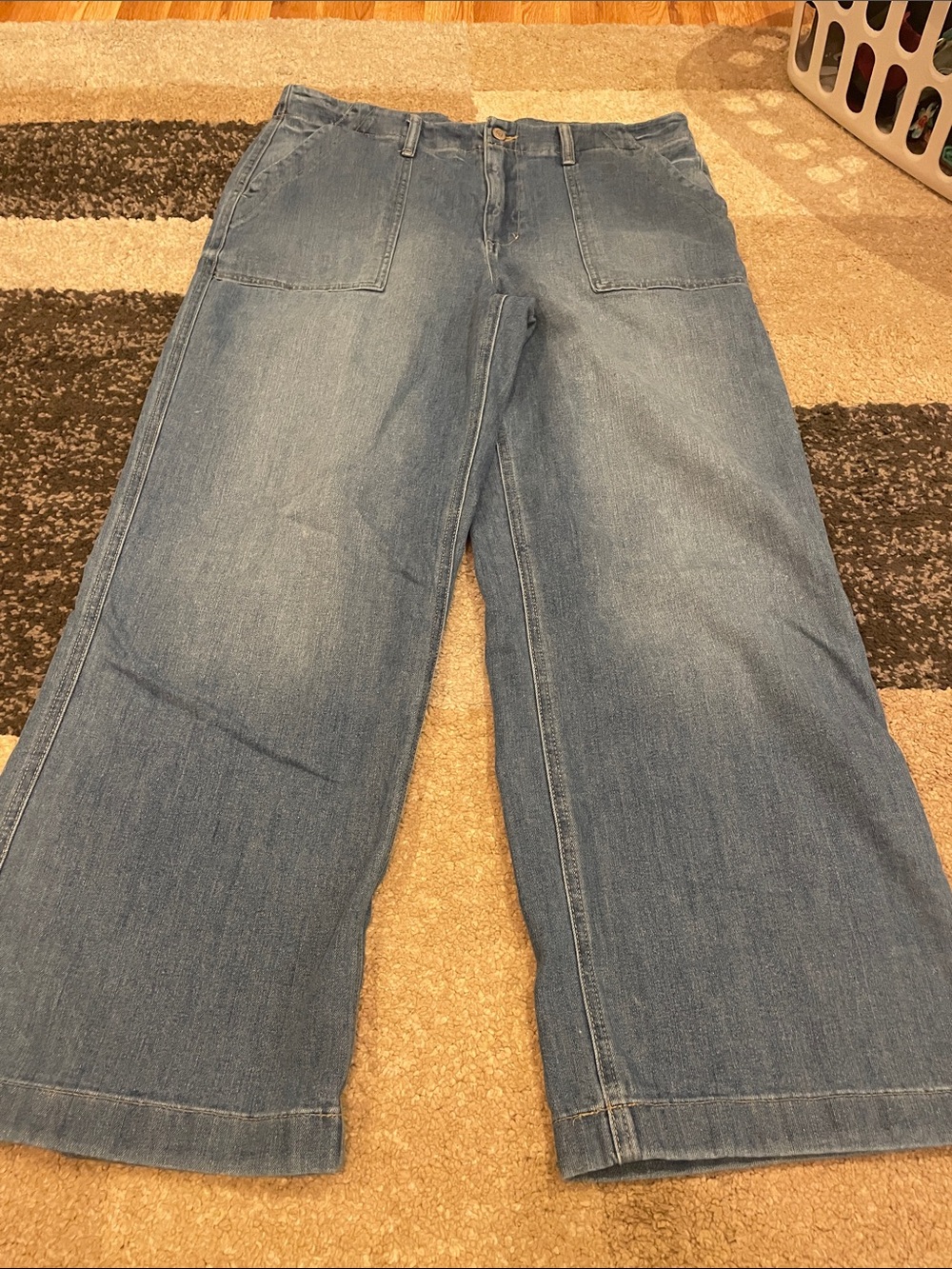 Sonoma Light Blue Relaxed Wide-Leg Men's Jeans